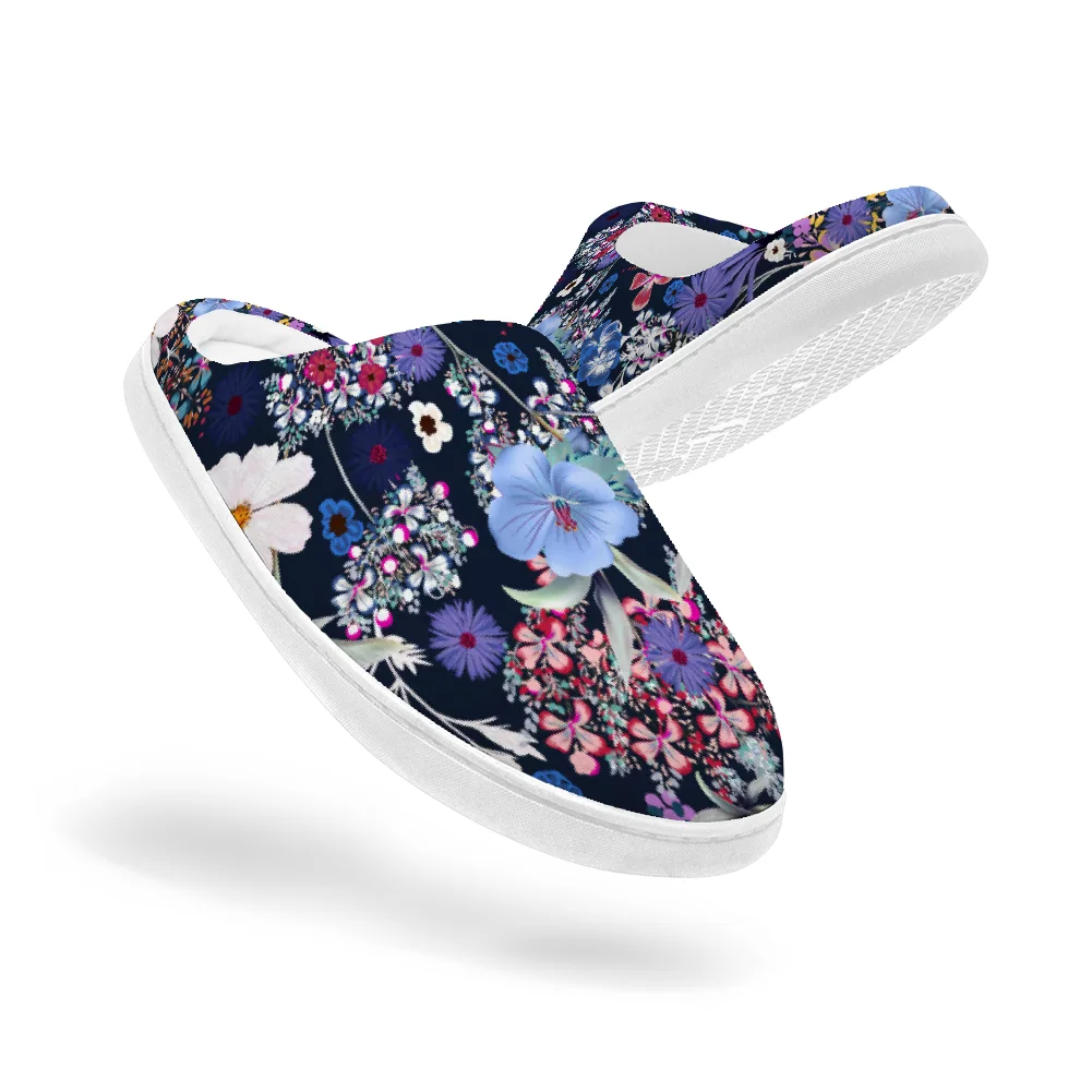 Men'S Shoes Quality - شباشب قطنية كلاسيكية بطباعة زهور، شباشب