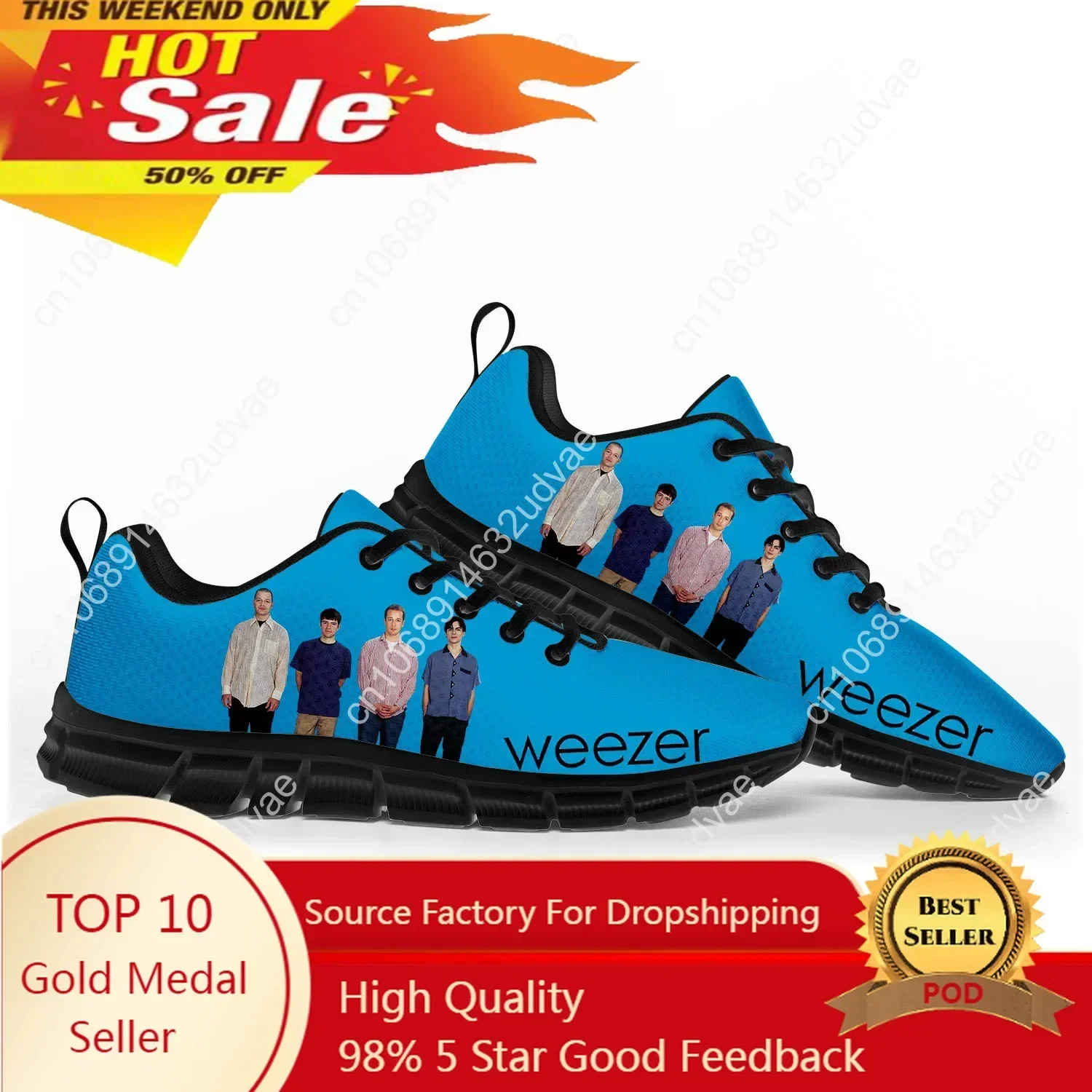Men Shoes High - أحذية رياضية من Weezer للرجال والنساء،
