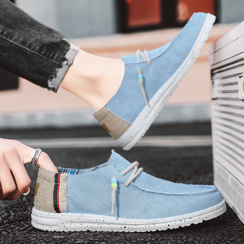 أحذية بدون كعب قماشية جيدة الت - مراجعة Men'S Shoes Navy Blue وسعره