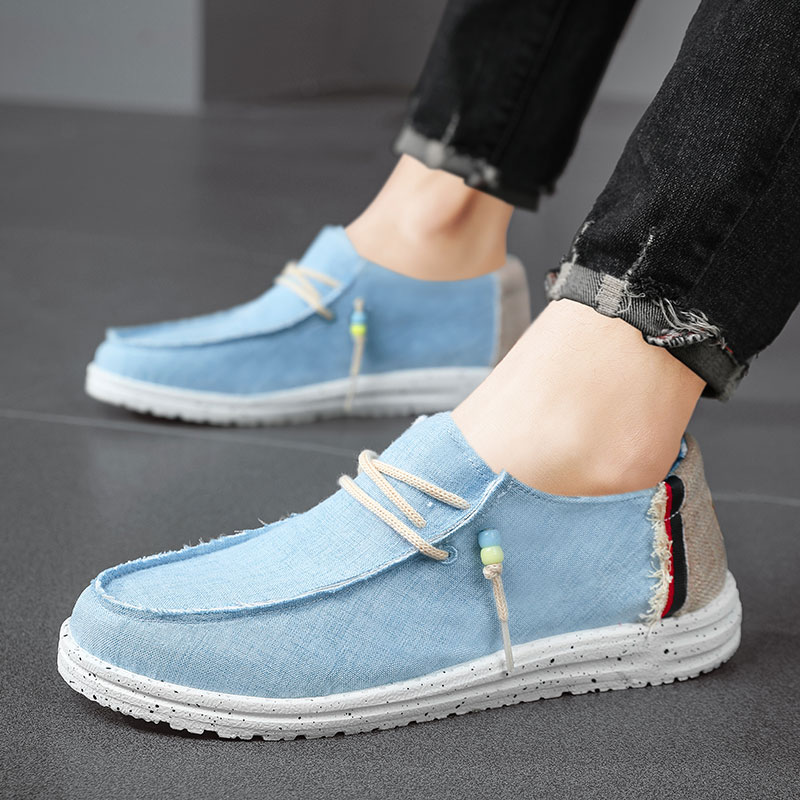 أحذية بدون كعب قماشية جيدة الت - مراجعة Men'S Shoes Navy Blue وسعره
