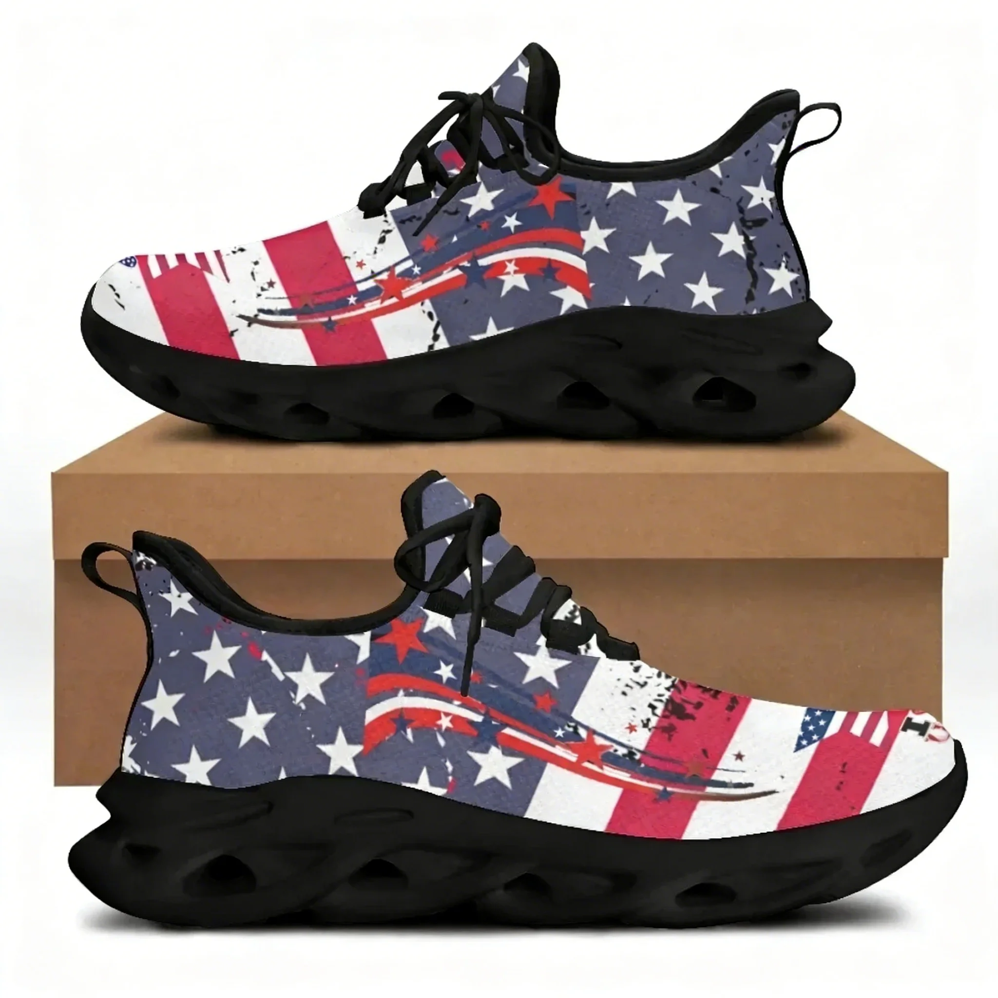 حذاء مسطح مطبوع عليه علم أمريك - مراجعة Men'S Shoes Liberty وسعره