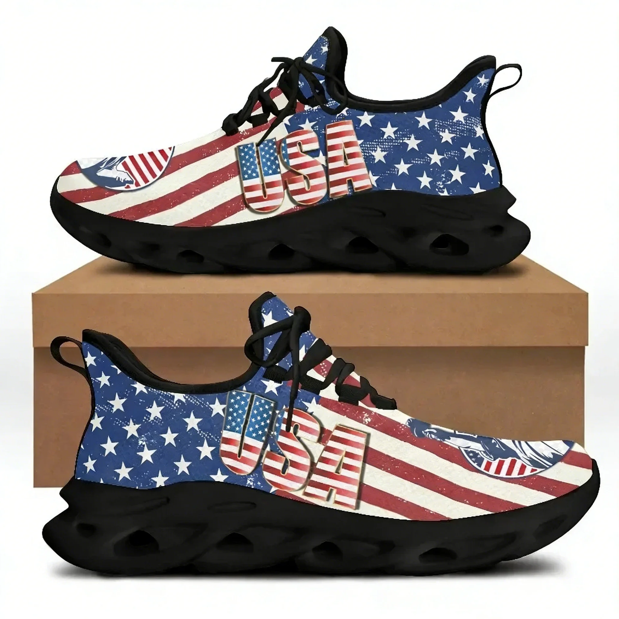 حذاء مسطح مطبوع عليه علم أمريك - مراجعة Men'S Shoes Liberty وسعره