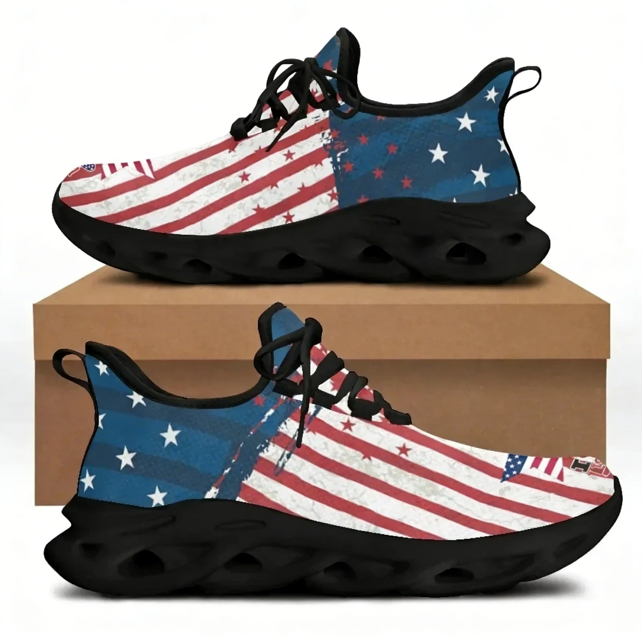 حذاء مسطح مطبوع عليه علم أمريك - مراجعة Men'S Shoes Liberty وسعره