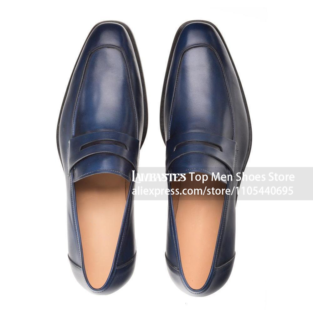 حذاء لوفر رجالي كلاسيكي من الج - مراجعة Men'S Shoes Navy Blue وسعره