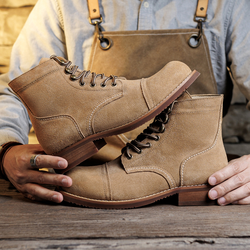 حذاء رجالي من الجلد السويدي بت - مراجعة Men'S Shoes Dq وسعره