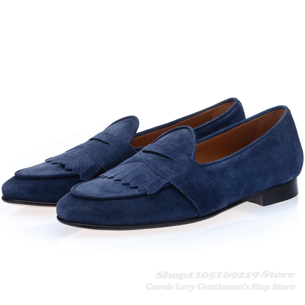 الأزرق الداكن الجلد المدبوغ ال - مراجعة Men'S Shoes Navy Blue وسعره