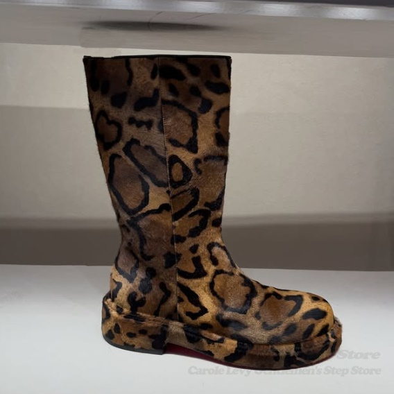 البني الجلد المدبوغ ليوبارد طب - مراجعة Men Shoes Brands وسعره
